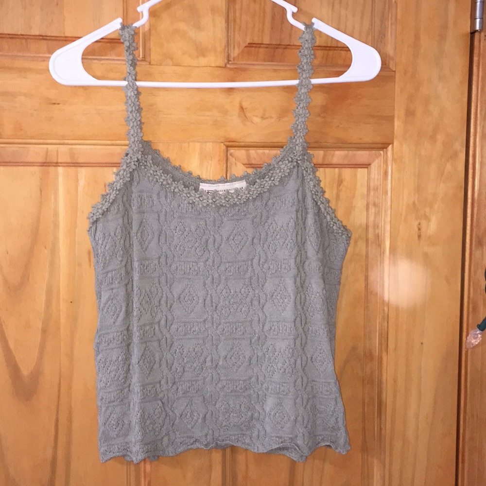 green tank top
